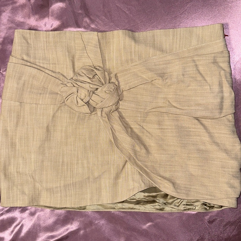 NWT ZARA tan mini skirt